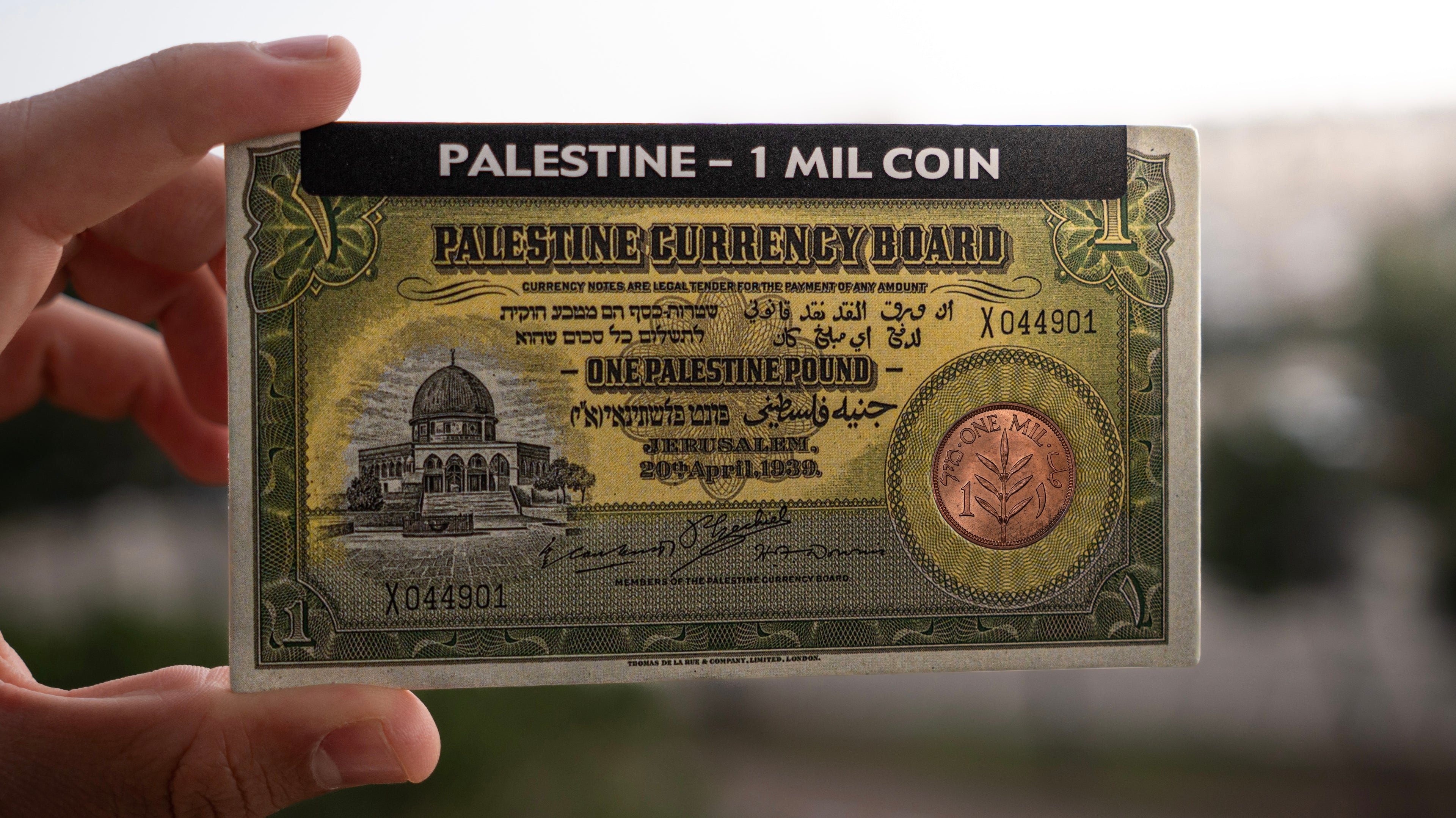 PALESTINE 1 MIL COIN