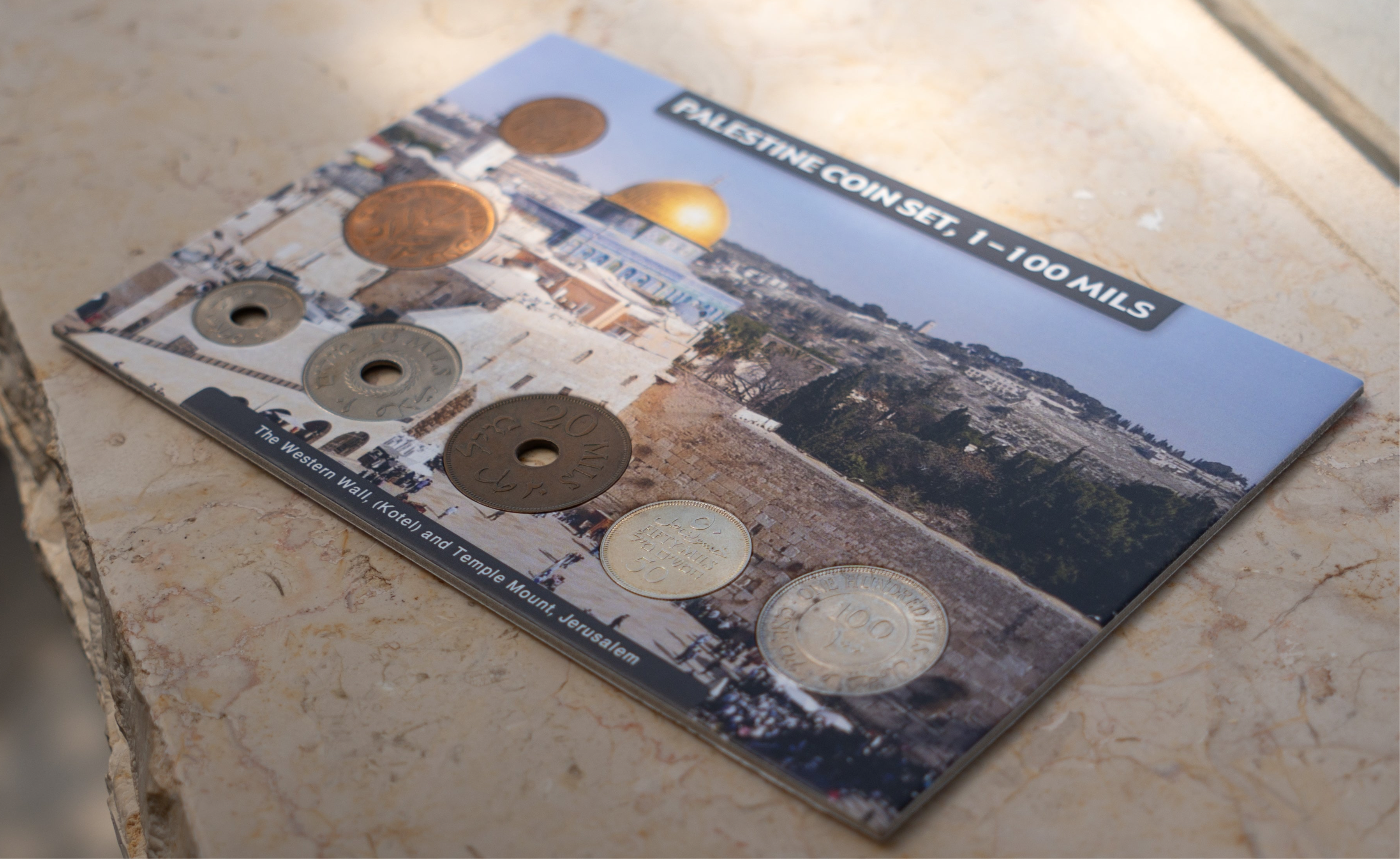 PALESTINE COIN SET 1-100 MILS